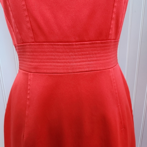 NWOT DAVID MEISTER Pencil Dress Womens Red Sleeveless Lined Carrier Sz 6 - Picture 5 of 15